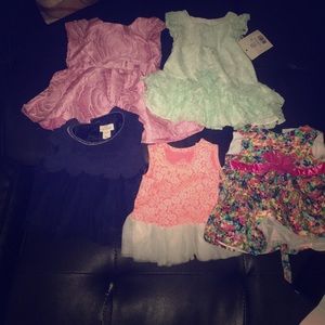 0-3 months baby girl dress bundle